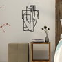Wallity Think - M Escultura de Pared de Metal Negra